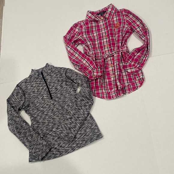 Rocawear Other - Girls blouses 1 ROCAWEAR pink 6-6X, 1 RAINWEAR gray pullover zip up      SIZE 6X